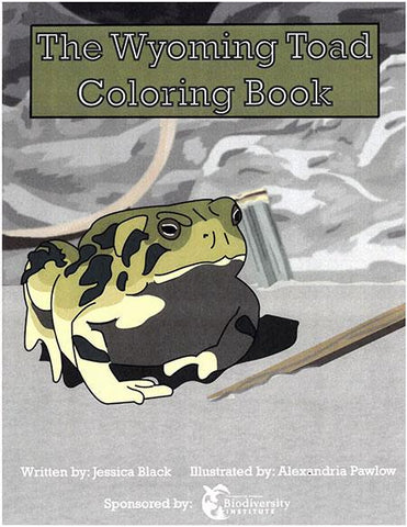 Wyoming Toad Coloring Book -Tax Free for State and Tax Exempt Organizations Only